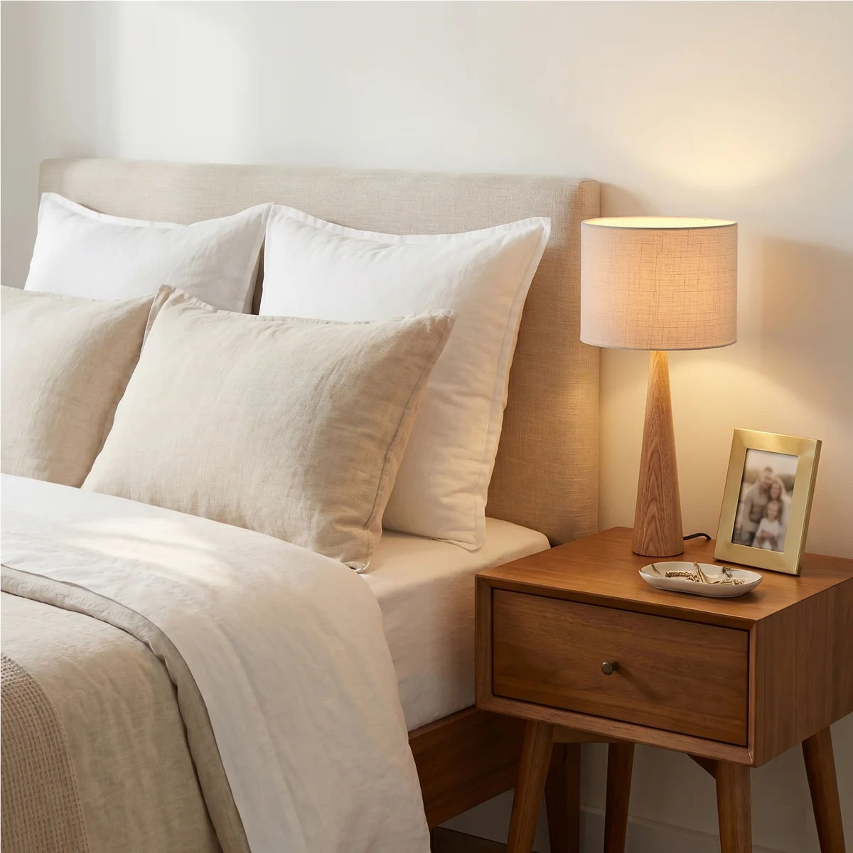 Manveen 20" Natural Solid Wood Table Lamp (Set of 2) thumbnail 3